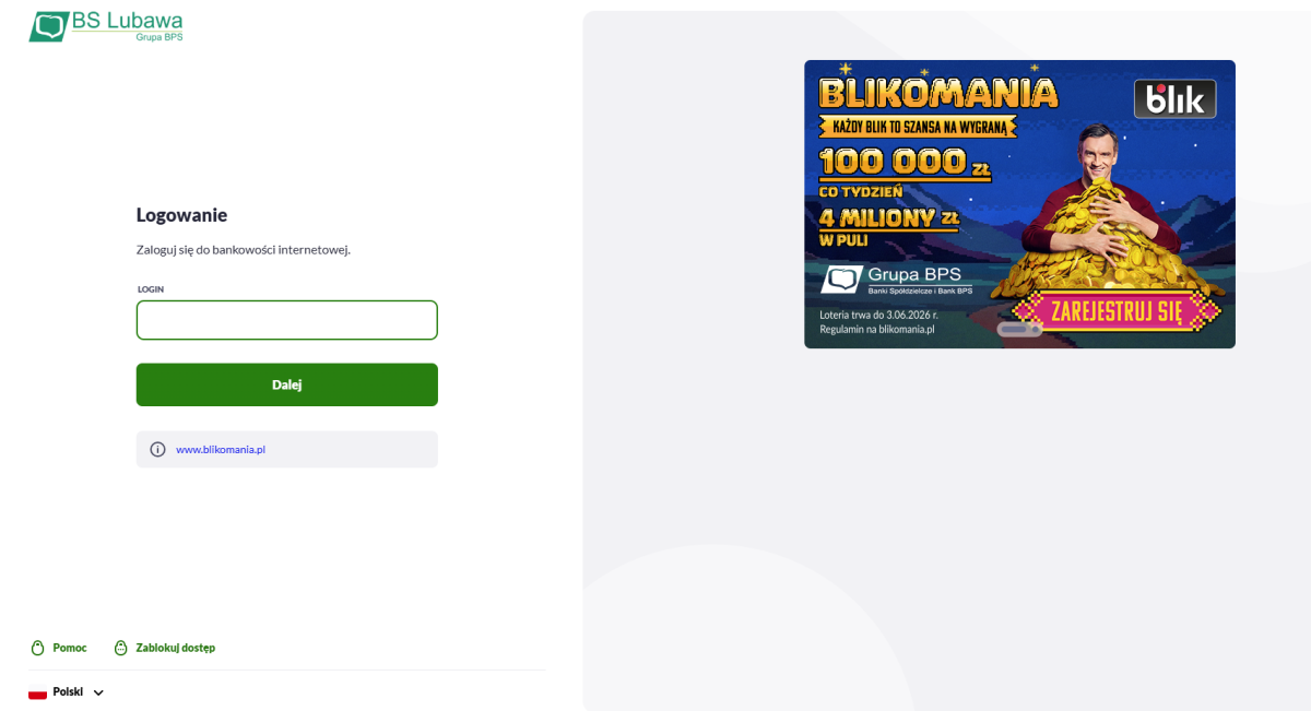 logowanie do bankowosci elektronicznej